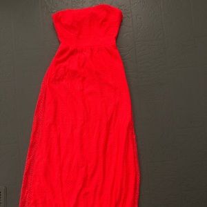 Crochet maxi dress, size medium in juniors.